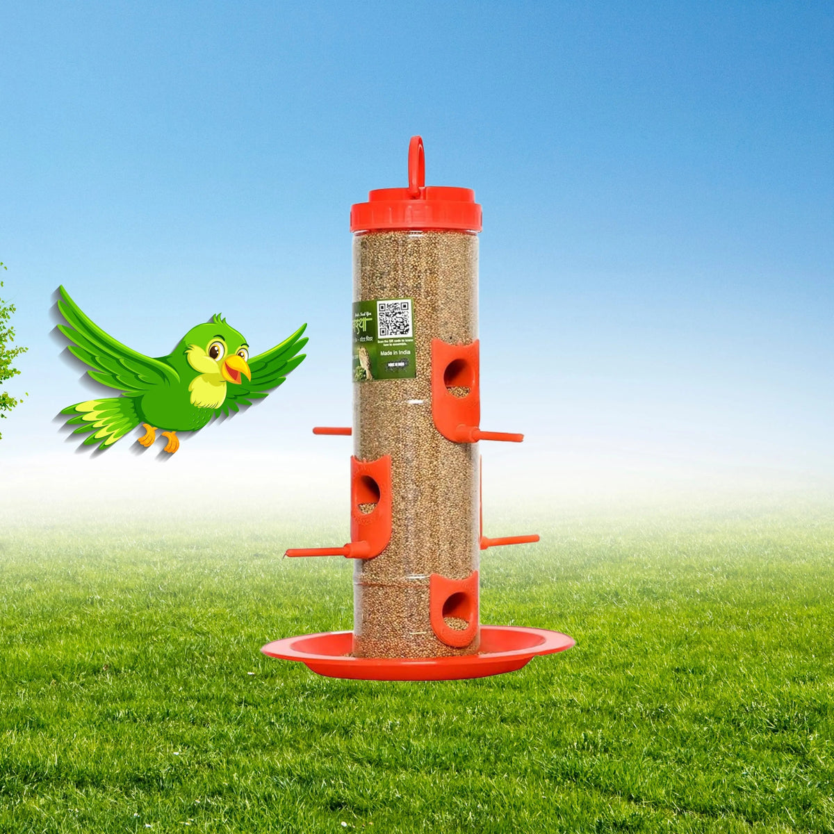 Durable Hanging Bird Feeder for Outdoor Use