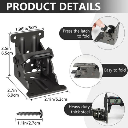 FoldLock Pro™ – Heavy-Duty Folding Support Hinge