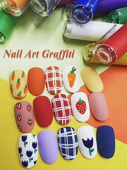 3D Nail Polish Graffiti Pens