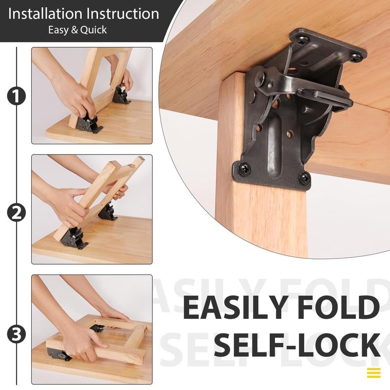 FoldLock Pro™ – Heavy-Duty Folding Support Hinge