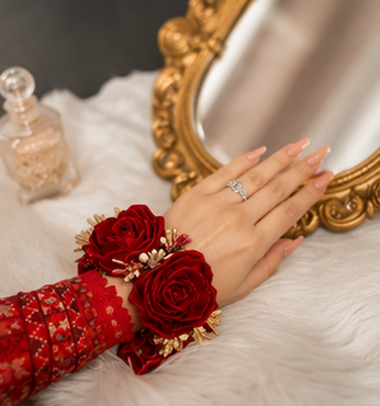 Elara Bloom Hand Wearing Pair
