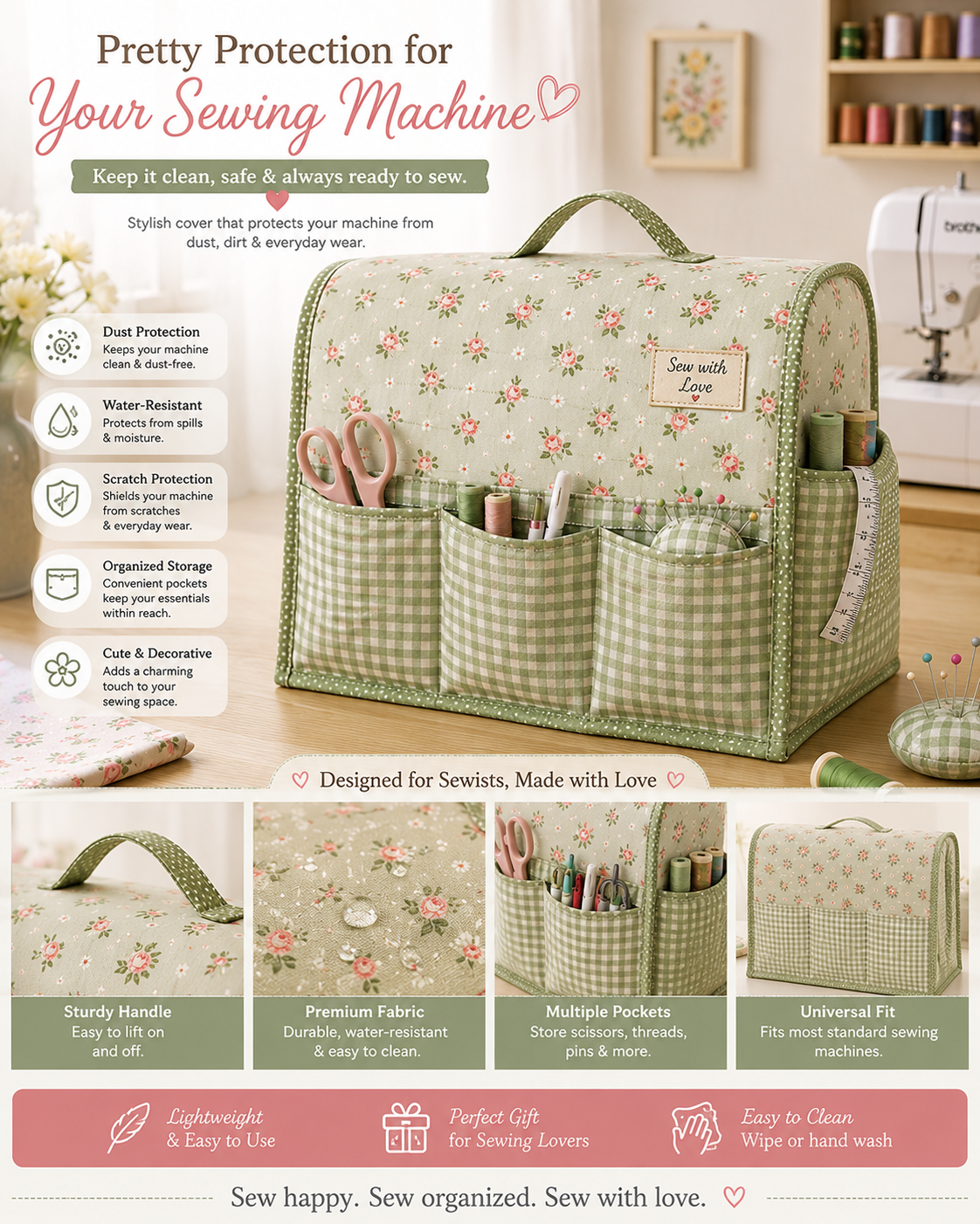 Sewing Machine Dust Cover
