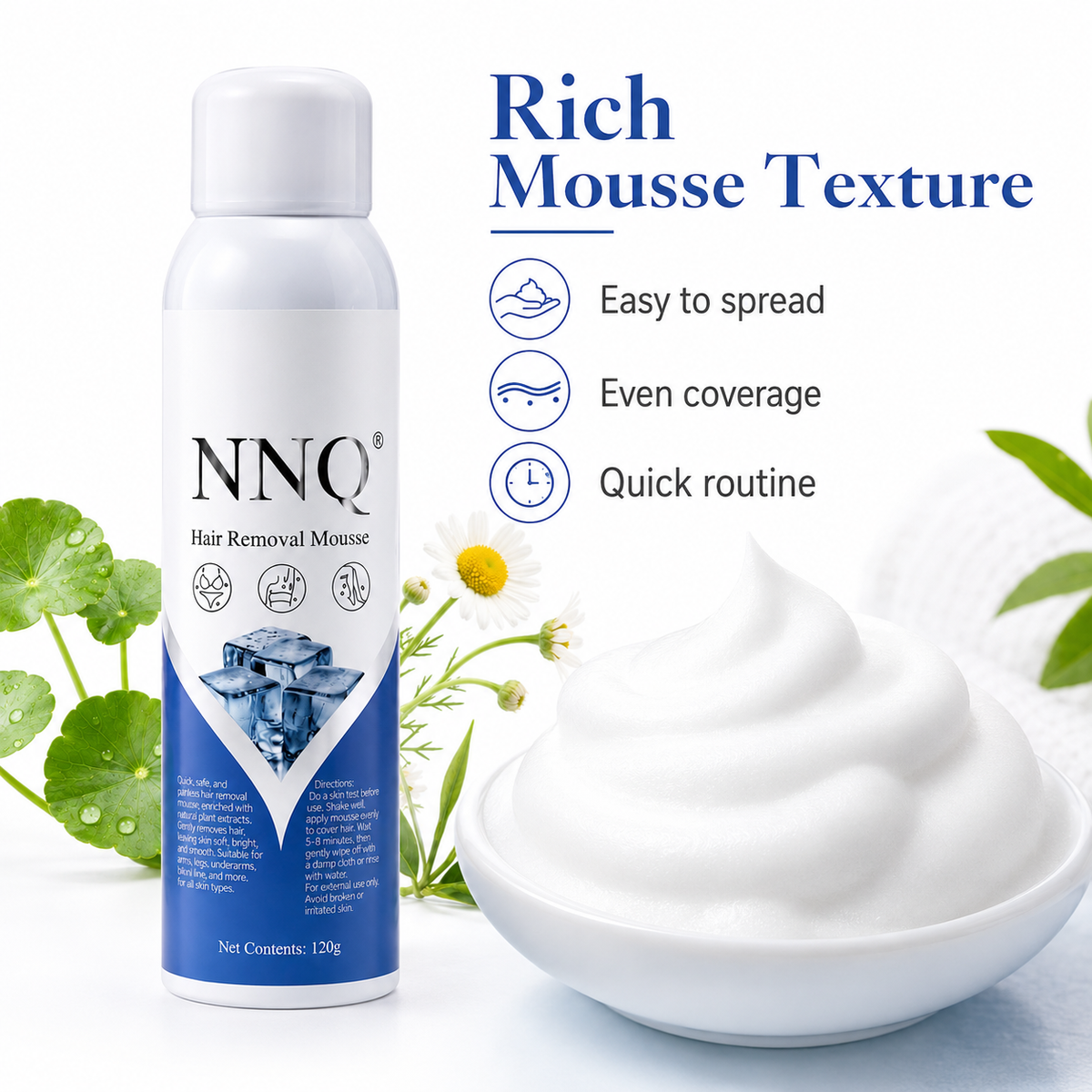 NNQ Hair Removal Spray for Men & Women +( Free Surprise  Gift Inside )