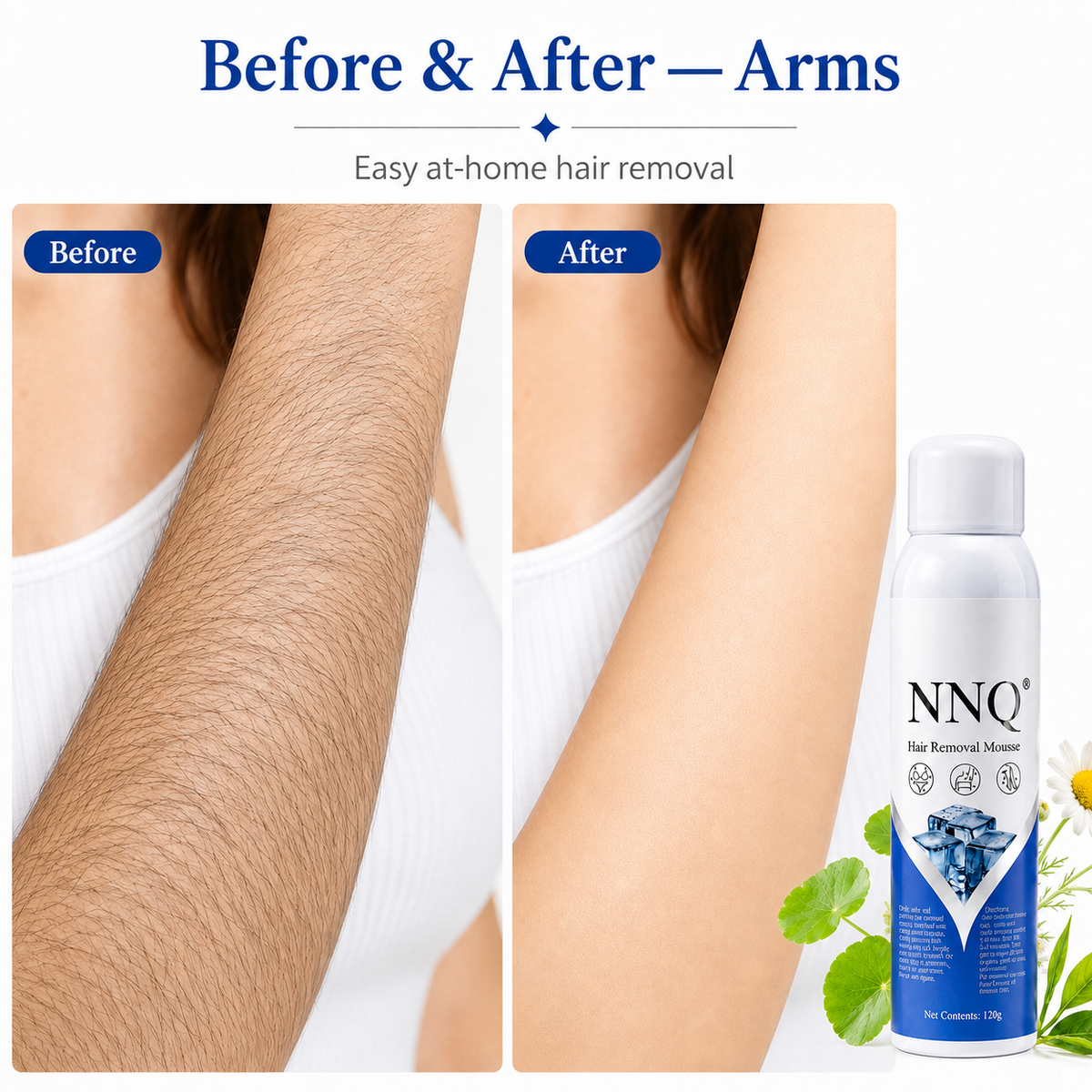 NNQ Hair Removal Spray for Men & Women +( Free Surprise  Gift Inside )