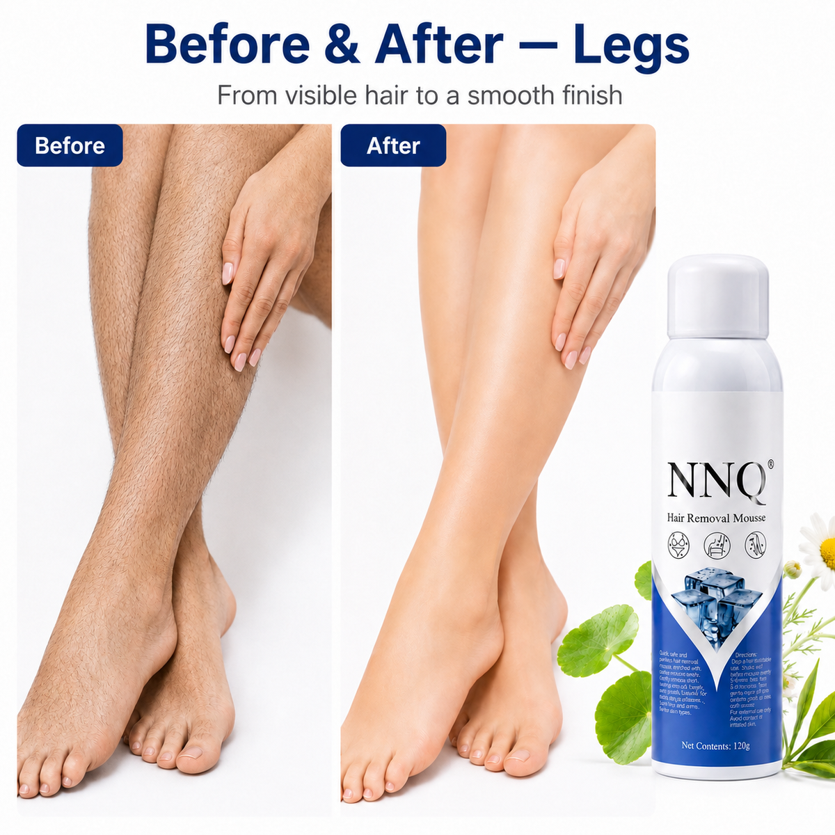 NNQ Hair Removal Spray for Men & Women +( Free Surprise  Gift Inside )