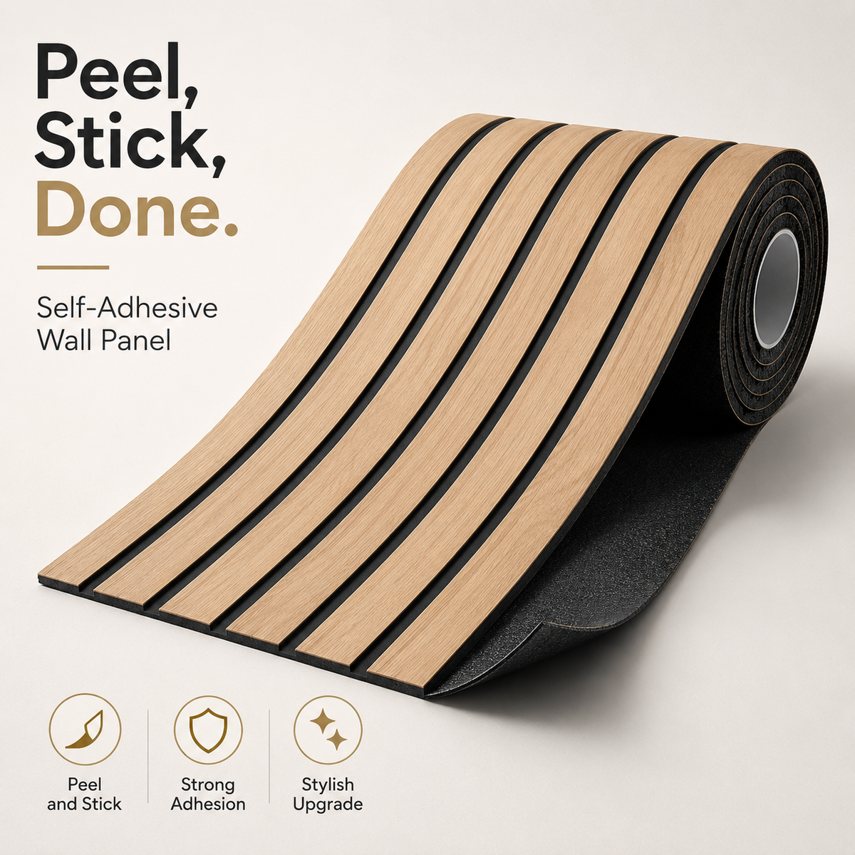 ModernSlat Wall Roller™Adhesive Wall Panels