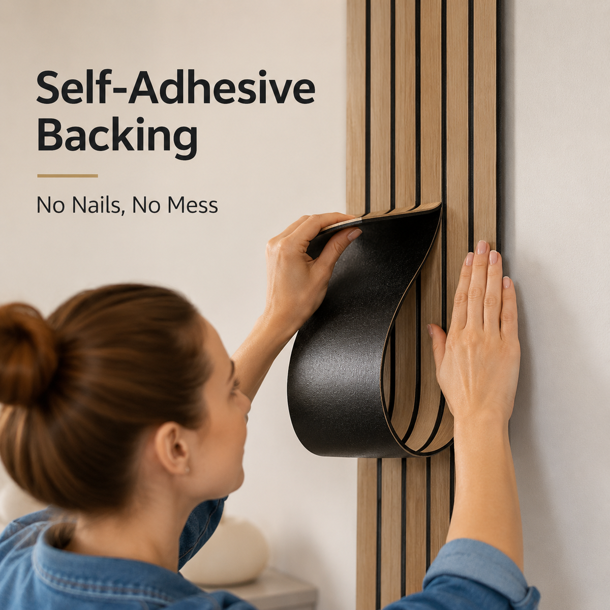 ModernSlat Wall Roller™Adhesive Wall Panels