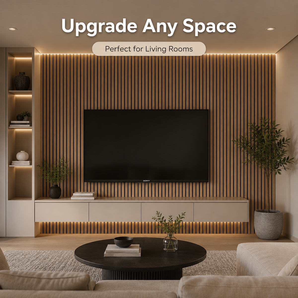 ModernSlat Wall Roller™Adhesive Wall Panels