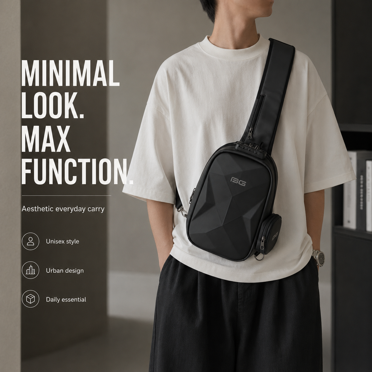 RidgeX Crossbody– Premium Protective Sling Bag