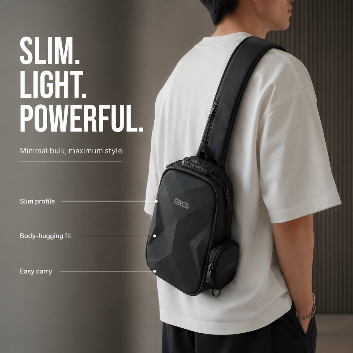 RidgeX Crossbody– Premium Protective Sling Bag