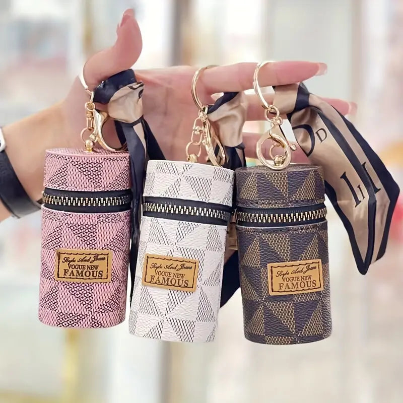Mini Cute bucket keychain pouch