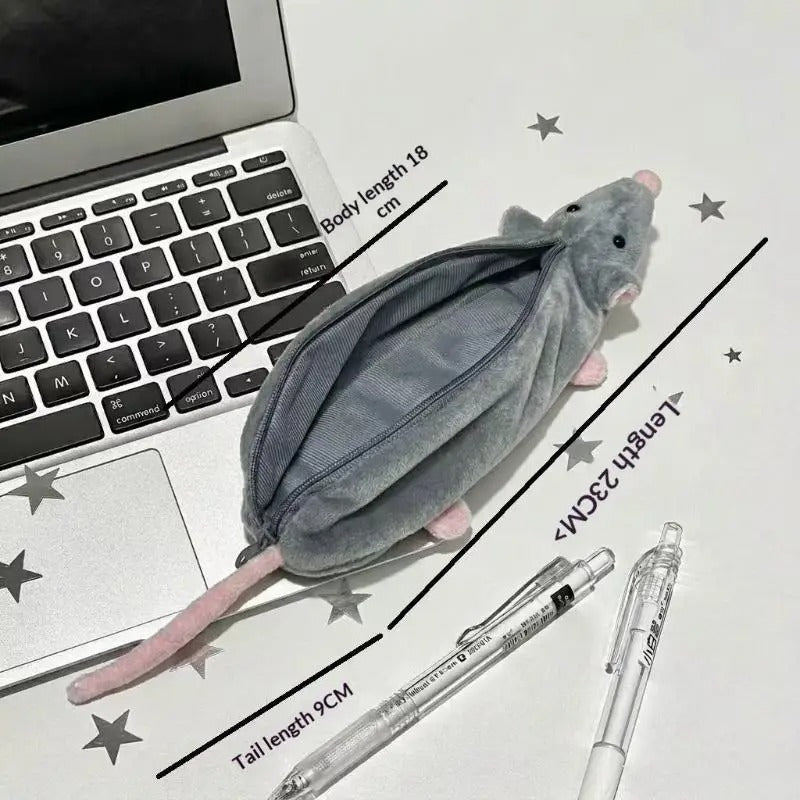 Cute Rat Shaped Pencil Box