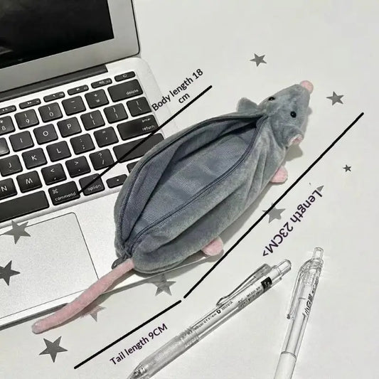 Cute Rat Shaped Pencil Box